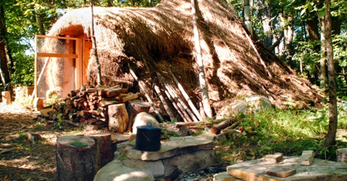 earth lodge exterior
